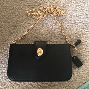 Coach Turnlock crossbody clutch